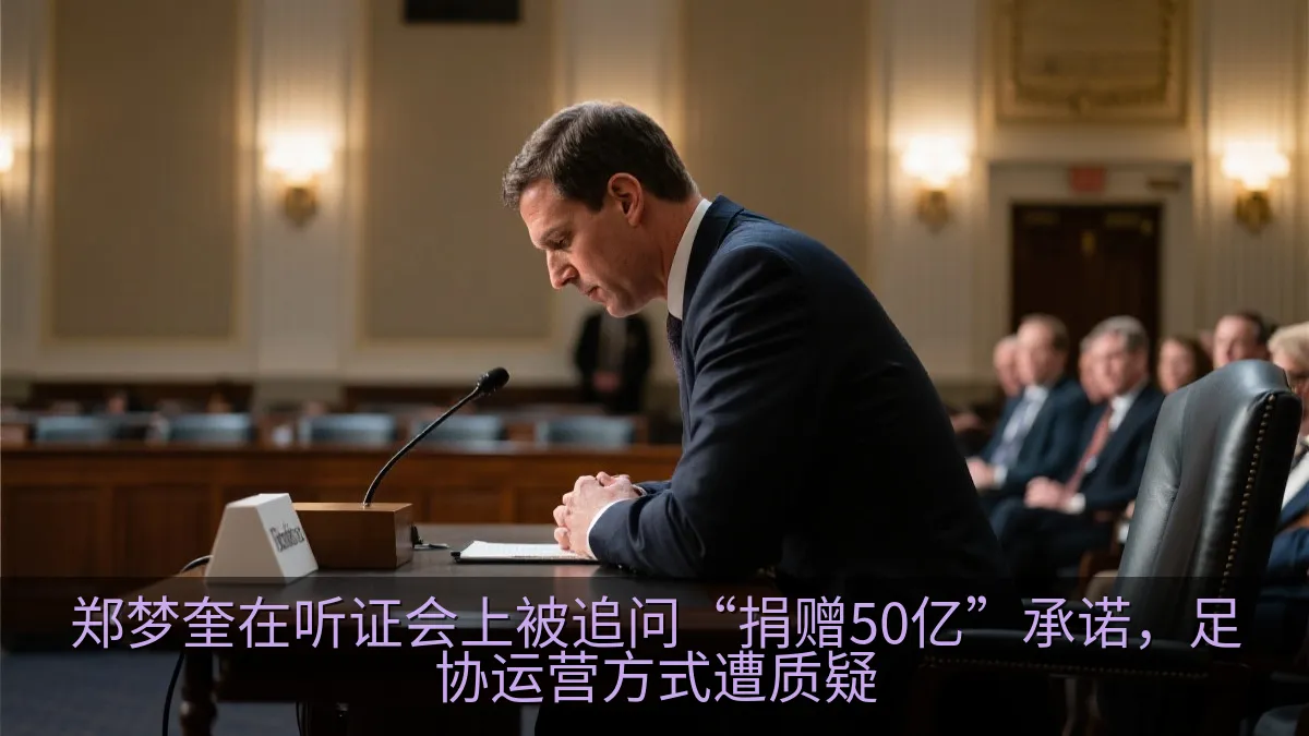 郑梦奎在听证会上被追问“捐赠50亿”承诺，足协运营方式遭质疑